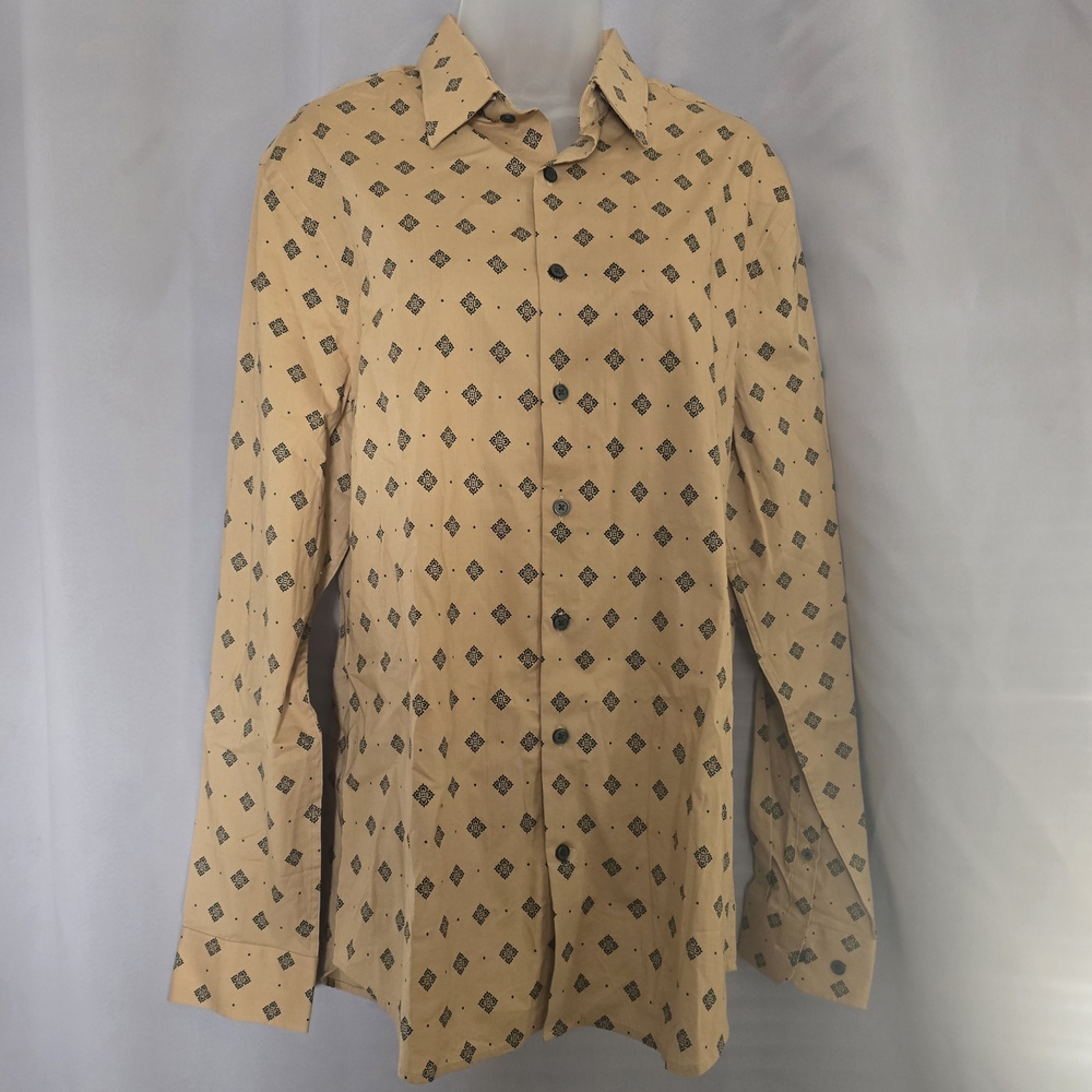 EXPRESS Men's Patterned Button-Up Shirt